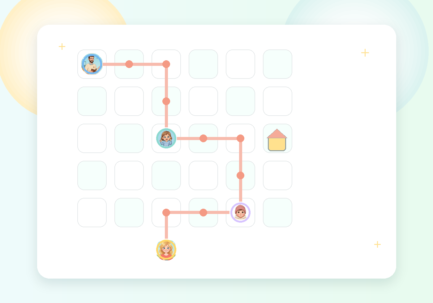 Example of a personalized robot path game