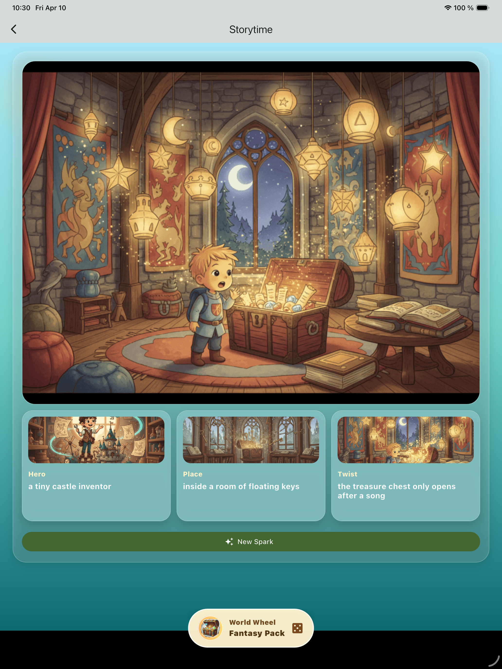 ReiseKids storytime screen